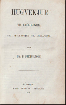 Hugvekjur til kvöldlestra, frá veturnóttum til langaföstu # 83059