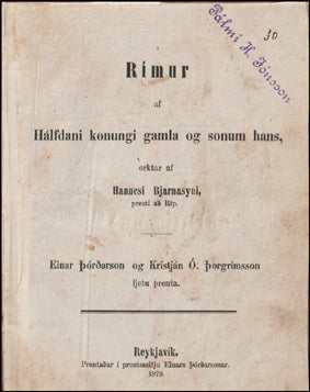 Rímur af Hálfdani konungi gamla og sonum hans # 59763