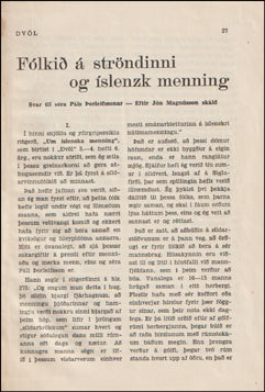 Fólkið á ströndinni og íslenzk menning # 59787