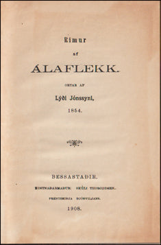 Rímur af Álaflekk # 59820