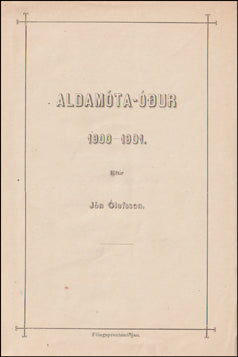 Aldamóta-óður 1900-1901 # 59832