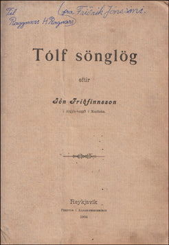 Tólf sönglög # 60108