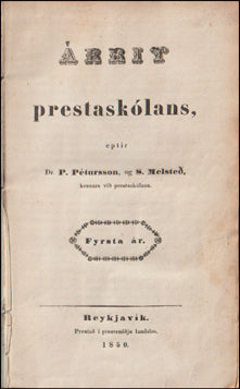 Árrit Prestaskólans # 60134
