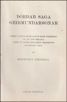 Þórðar saga Geirmundssonar # 60163