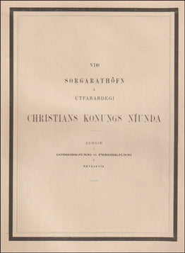 Við sorgarathöfn á útfarardegi Christians konungs # 60261