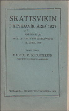 Skattsvikin í Reykjavík árið 1927 # 25224