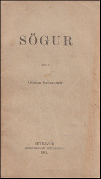 Sögur eftir Gunnar Gunnarsson # 60400