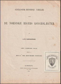 Nordiske Rigers Kongeslægter # 85980