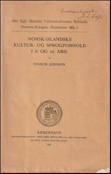 Norsk-islandske kultur- og sprogforhold i 9. og 10. århundrede # 61647