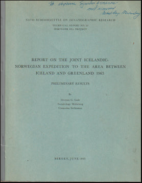 Report on the joint Icelandic-Norwegian Expedition # 60481