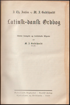 Latinsk-dansk Ordbog # 60624