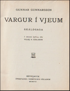 Vargur í vjeum # 60648