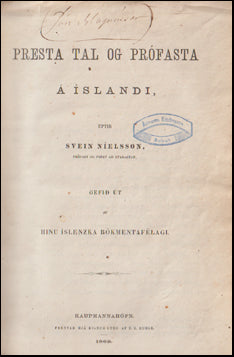 Presta tal og prófasta á Íslandi # 60857