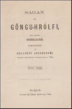 Sagan af Göngu-Hrólfi sem inntók Norðmandíið # 61093