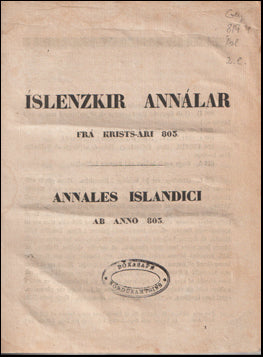 Íslenzkir annálar, sive Annales Islandici # 61105