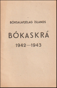 Bókaskrá 1942-1943 # 61194