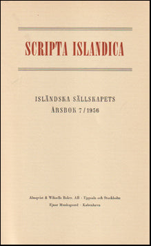 Scripta Isladica 7/1956 # 61201