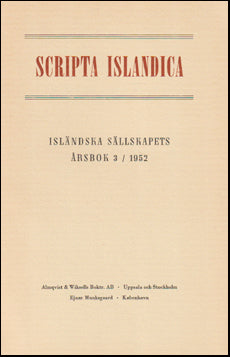 Scripta Isladica 3/1952 # 61206