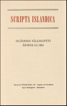 Scripta Isladica 13/1962 # 61214