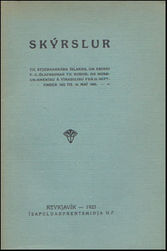 Skýrslur til stjórnarráðs Íslands # 61328