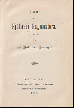 Rímur af Hjálmari Hugumstóra # 61336