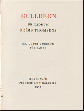 Gullregn úr ljóðum Gríms Thomsen # 79010
