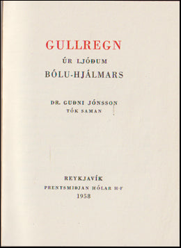 Gullregn úr ljóðum Bólu-Hjálmars # 80911