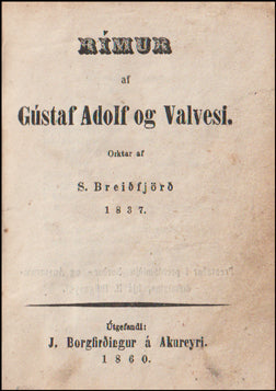 Rímur af Gústaf Adolf og Valvesi # 61693