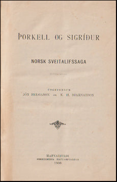 Þorkell og Sigríður # 61791
