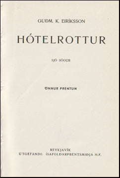 Hótelrottur # 61805