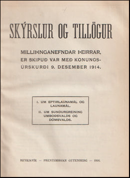 Skýrslur og tillögur # 61931