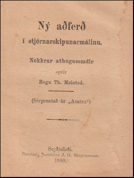 Ný aðferð í stjórnskipunarmálinu # 61935