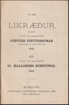 Tvær líkræður # 62305