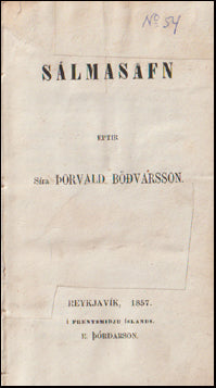 Sálmasafn eptir séra Þorvald Böðvarsson # 62321
