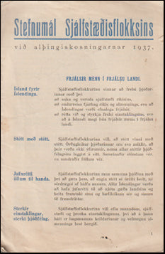 Stefnumál Sjálfstæðisflokksins # 62343