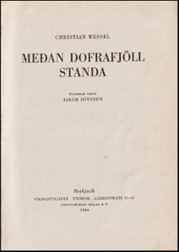 Meðan Dofrafjöll standa # 62497