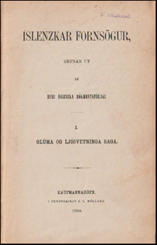 Íslenzkar fornsögur I-II # 62556
