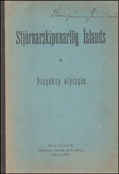 Stjórnskipunarlög Íslands og þingsköp alþingis # 84467