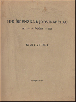 Hið íslenzka þjóðvinafélag. Stutt yfirlit # 62957