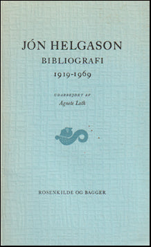 Jón Helgason bibliografi 1919-1969 # 75623