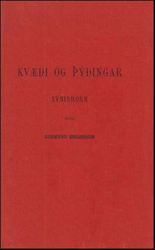 Kvæði og þýðingar # 63005