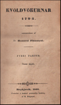 Kvöldvökurnar 1794 # 63047