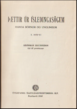 Þættir úr Íslendingasögum # 63106