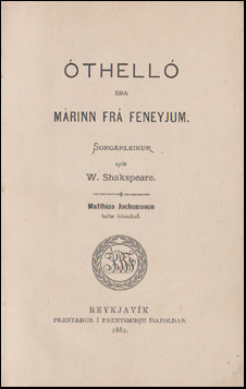 Óthelló eða Márinn frá Feneyjum # 63205