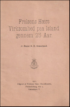 Frelsens Hærs virksomhed paa Island gennem 25 aar # 63235