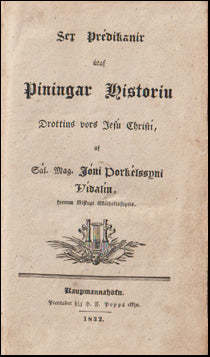 Sex Prédikanir útaf Píningar historíu Drottins # 63261