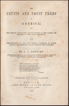 The Fruits and Fruit Trees of America # 63363