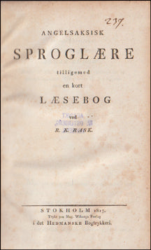 Angelsaksisk Sproglære # 63469