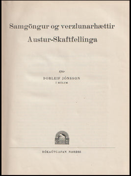 Samgöngur og verzlunarhættir Austur-Skaftfellinga # 63511