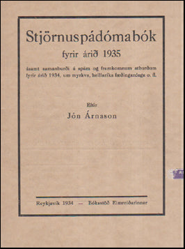Stjörnuspádómabók fyrir árið 1935 # 63643